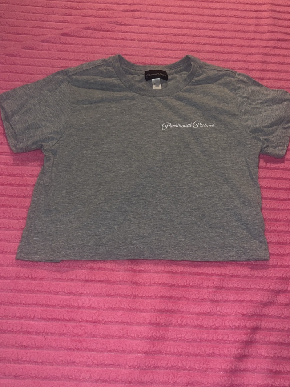 Paramount Pictures Women's Gray Crop Tee